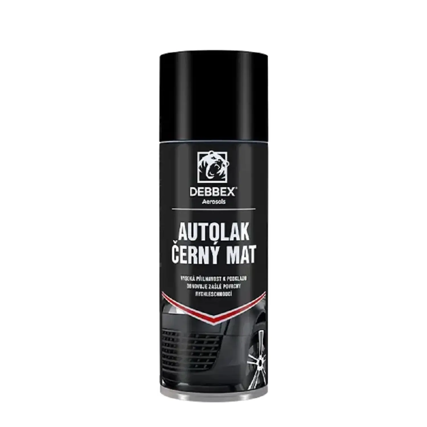 Autolak černý - matný