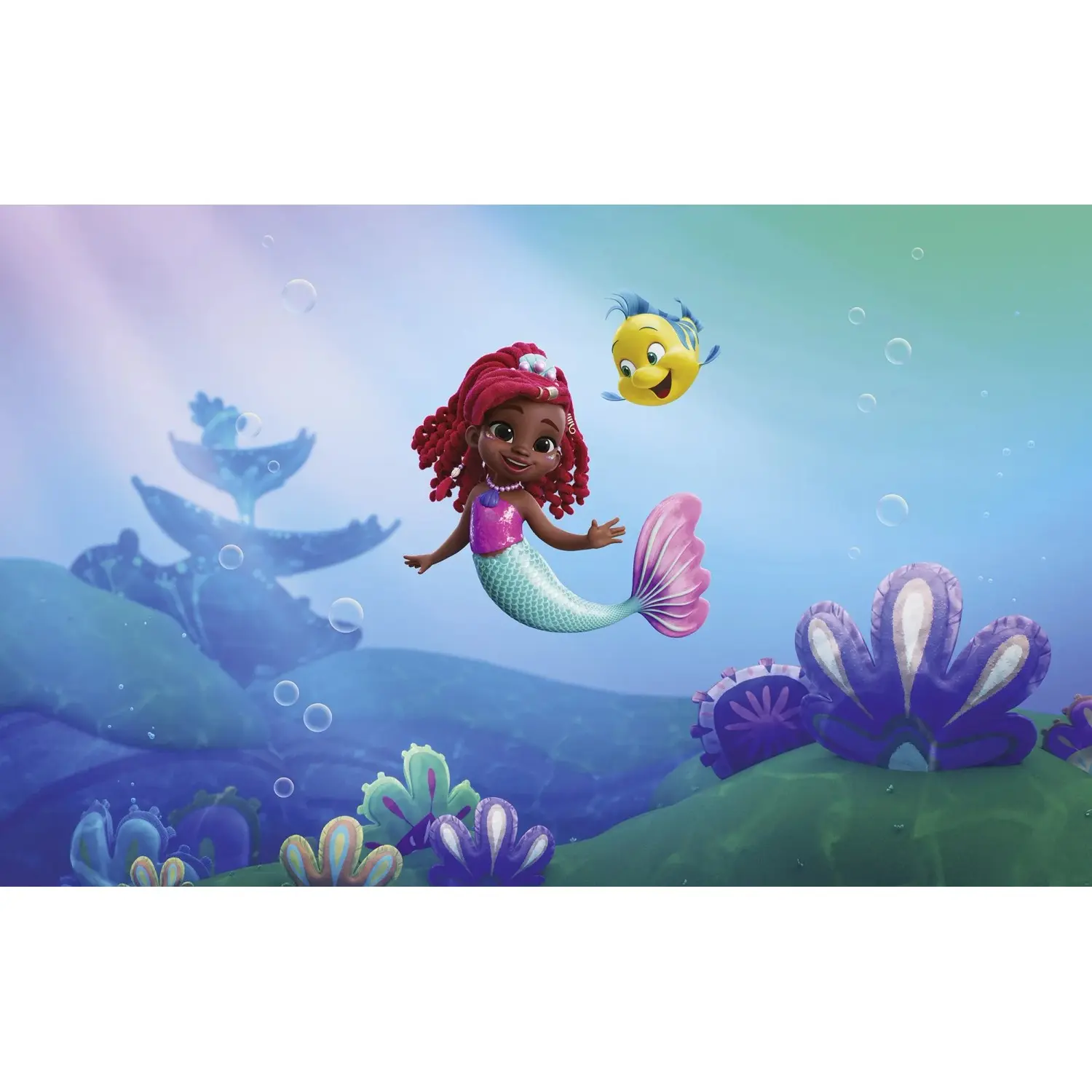 Komar Vliesová fototapeta Disney Ariel Junior Friends 400 x 250 cm