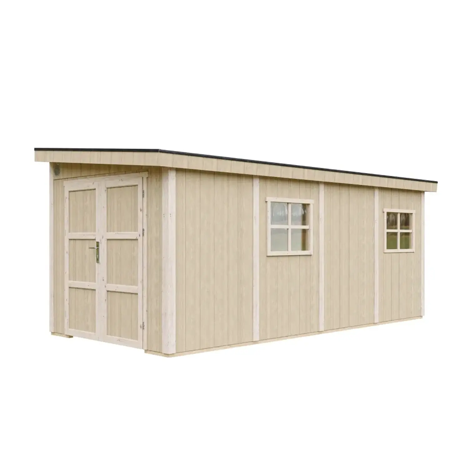 Timbela Zahradní domek - přístavba M940B z LP SmartSide, přírodní, 236 x 486 cm