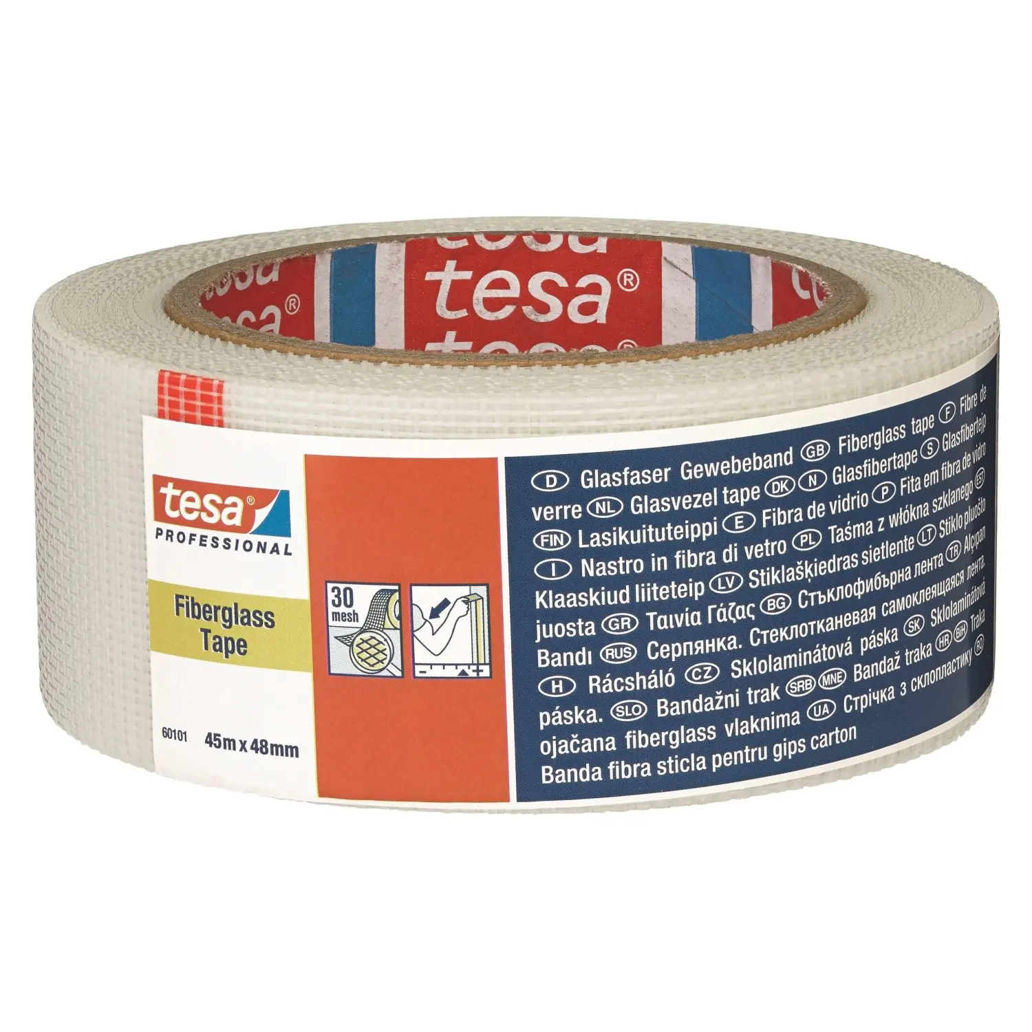 tesa Opravná sklolaminátová páska Professional 66101, 45 m x 48 mm