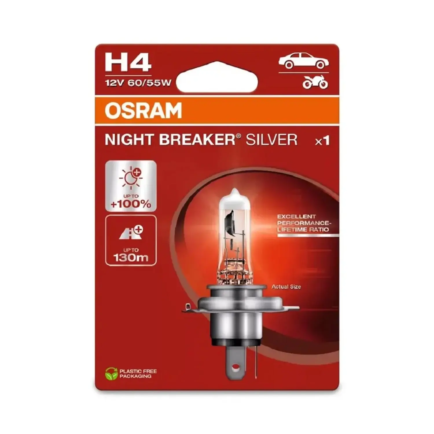 OSRAM žárovka H4 12V 60/55W P43T NIGHT BREAKER® SILVER (+100%) (OSRAM žárovka H4 12V 60/55W P43T NIGHT BREAKER® SILVER (+100%))