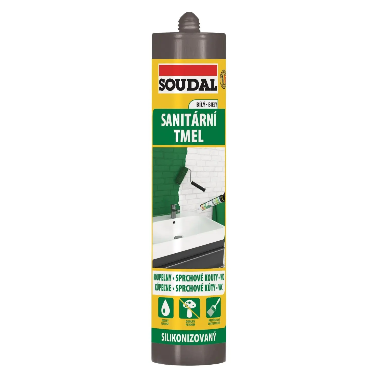 SOUDAL Sanitární tmel bílý 280 ml