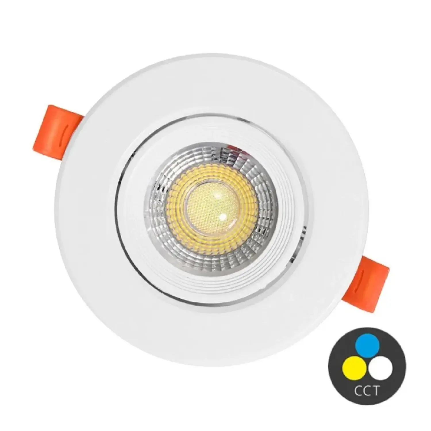 Ecolite LED vestavné stropní svítidlo ZITA CCT 12W 960lm IP20 černé, pr.11x4,5cm