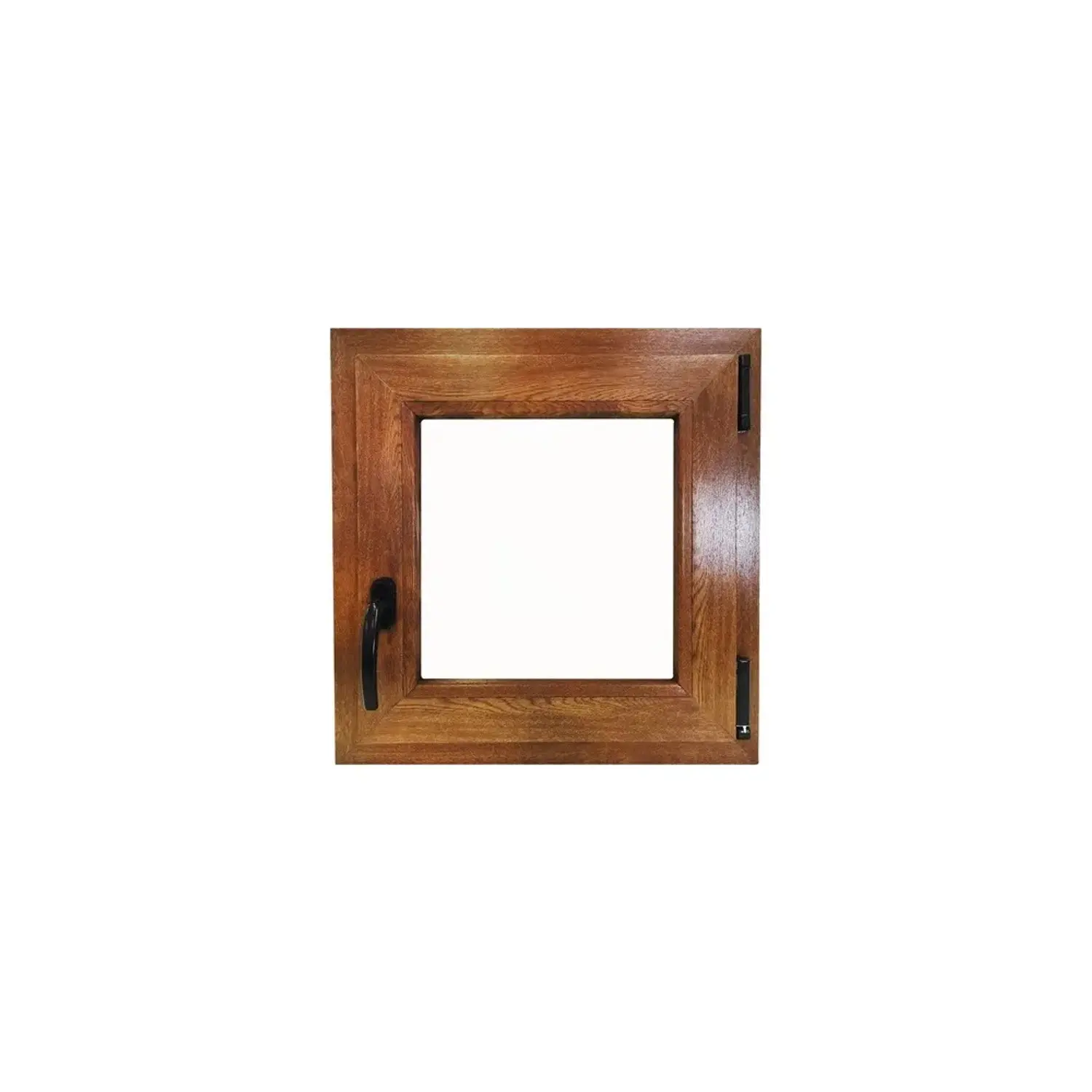 TeraGlass Okno plastové 4-komorové, 2-sklo, zlatý dub, 1200 x 1200 x 60 mm, P