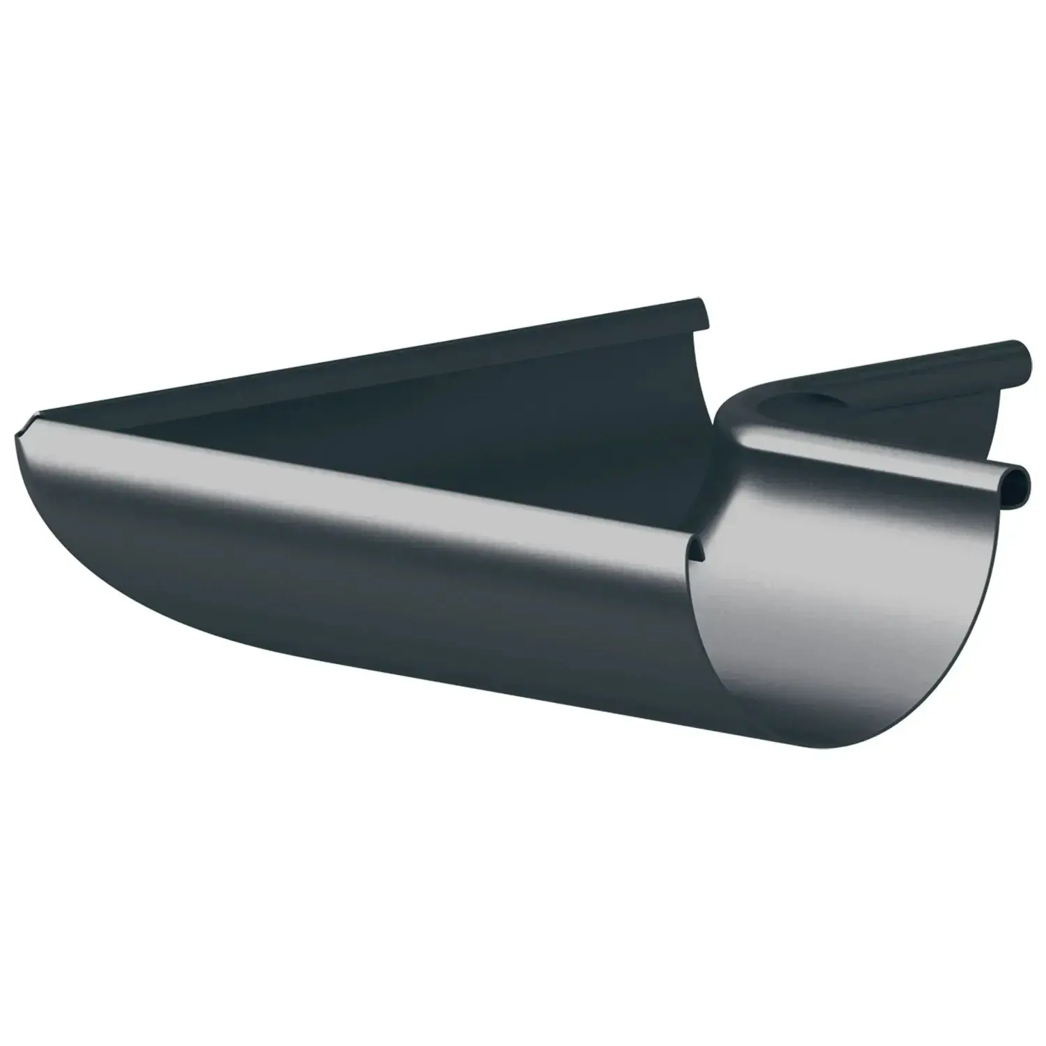 COVERNIT Roh žlabu 250/80 vnitřní antracitově šedý RAL 7016, 250 mm