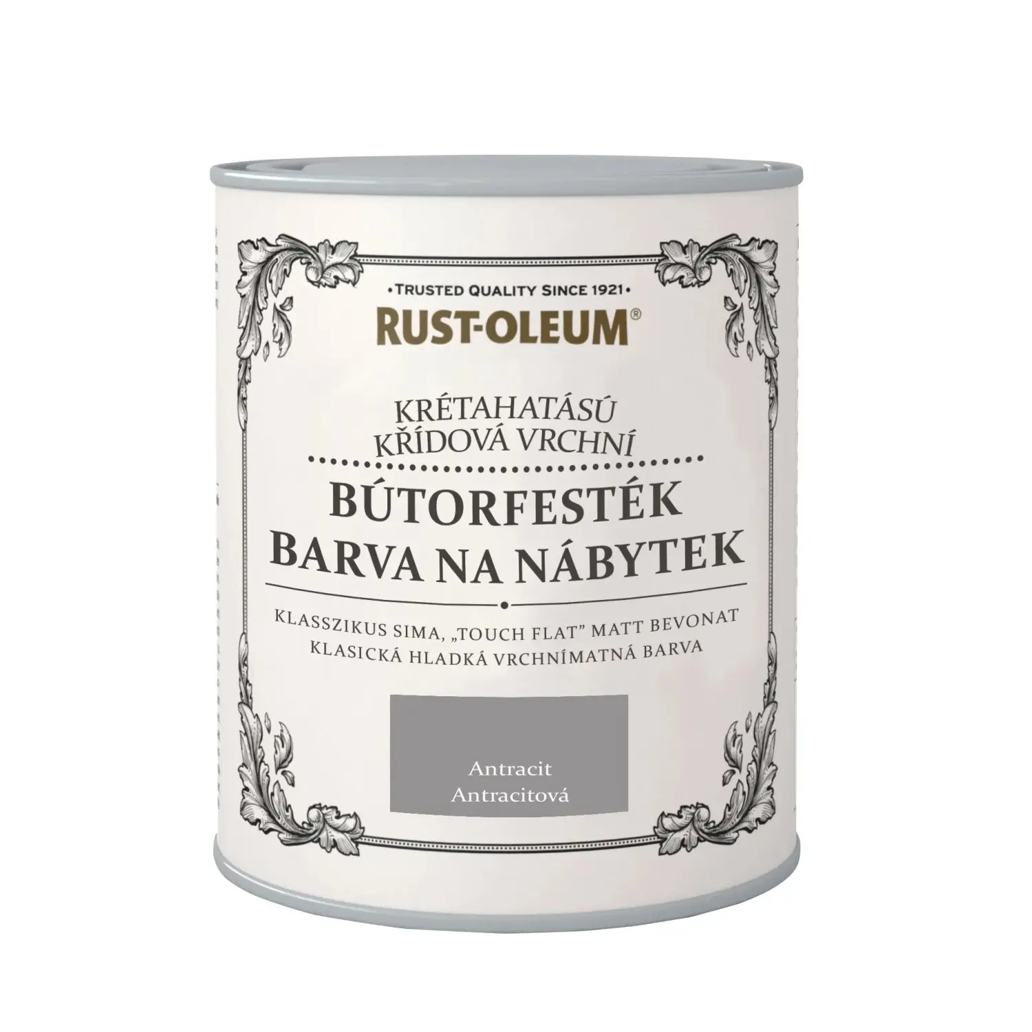 Rust-Oleum Křídová barva na nábytek, antracit, 750 ml