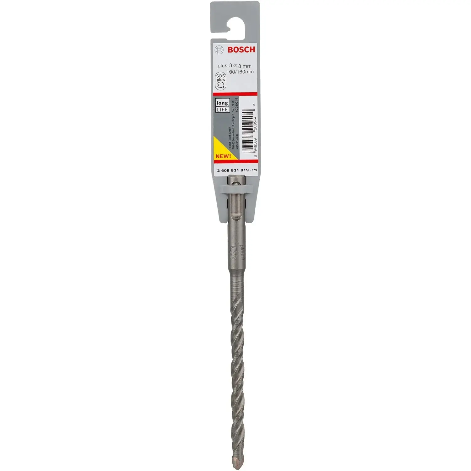 Bosch Vrták do kladiv SDS plus-3 pr. 8 x 100/160 mm (2 608 831 019)
