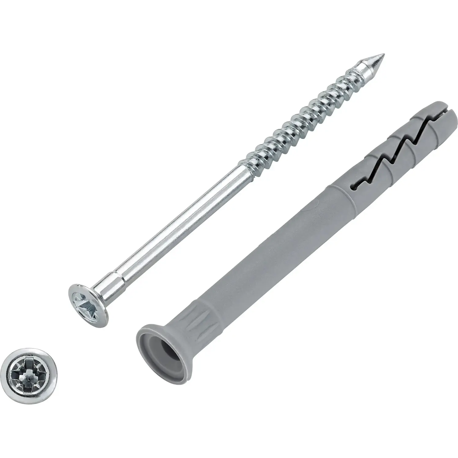 LUX-TOOLS Natloukací hmoždinka 8 x 80 mm, vč. šroubů 4,7 x 84 mm, 50 ks