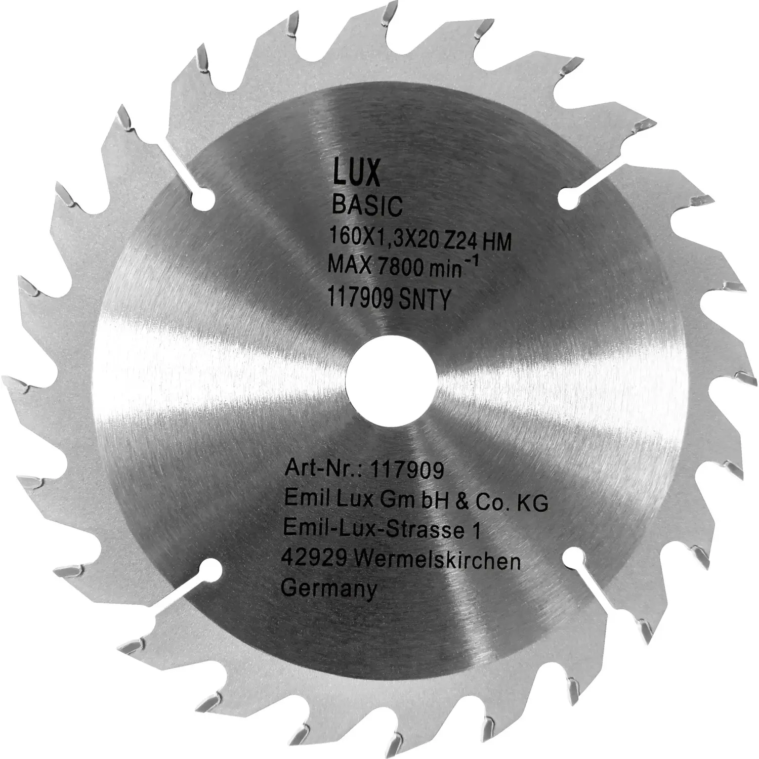 LUX-TOOLS Pilový kotouč z tvrdokovu pr. 160 mm