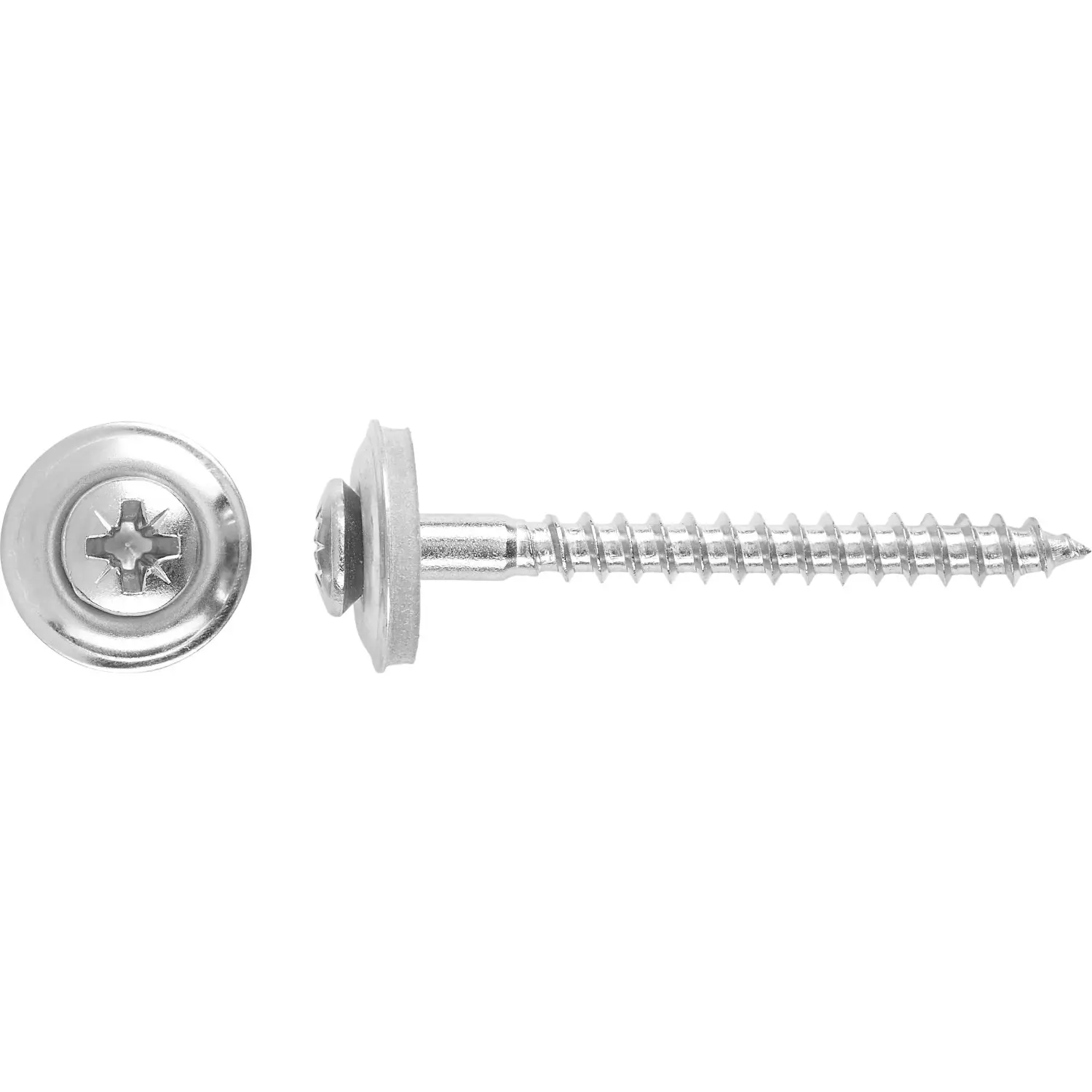 Klempířský šroub s podložkou TX20 ocel A2, 4,5 x 35 mm, 100 ks