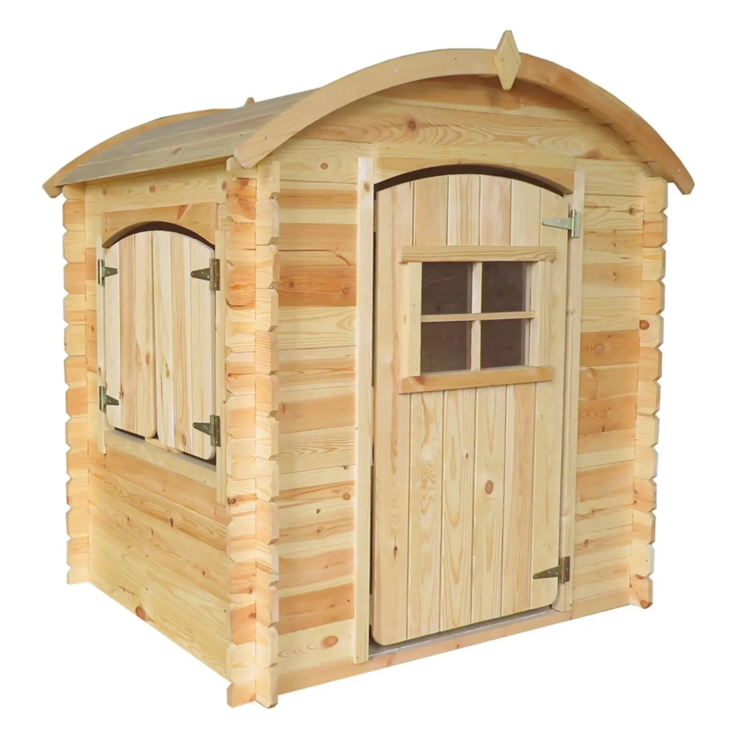 Timbela Dřevěný domeček pro děti M505 s podlahou, 94 x 118 cm
