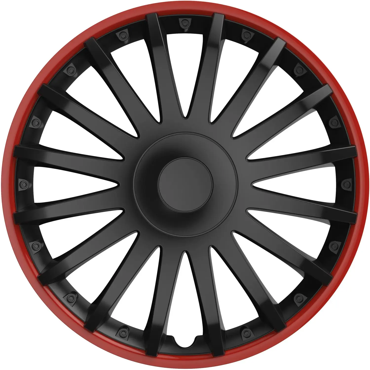 Puklice Crystal 15" Black&Red