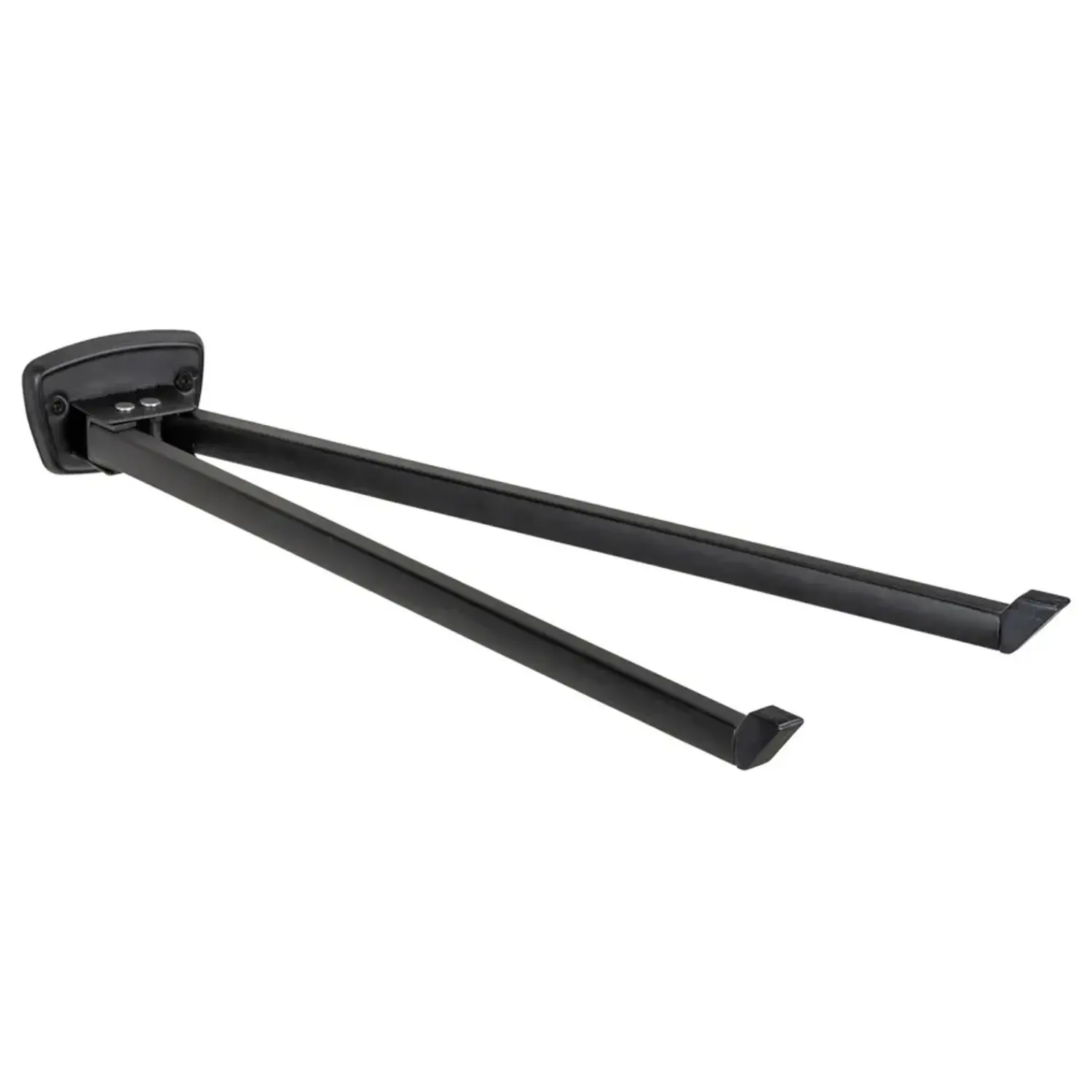Wenko Dvouramenný držák na ručníky Basic Black, černá, 40 cm