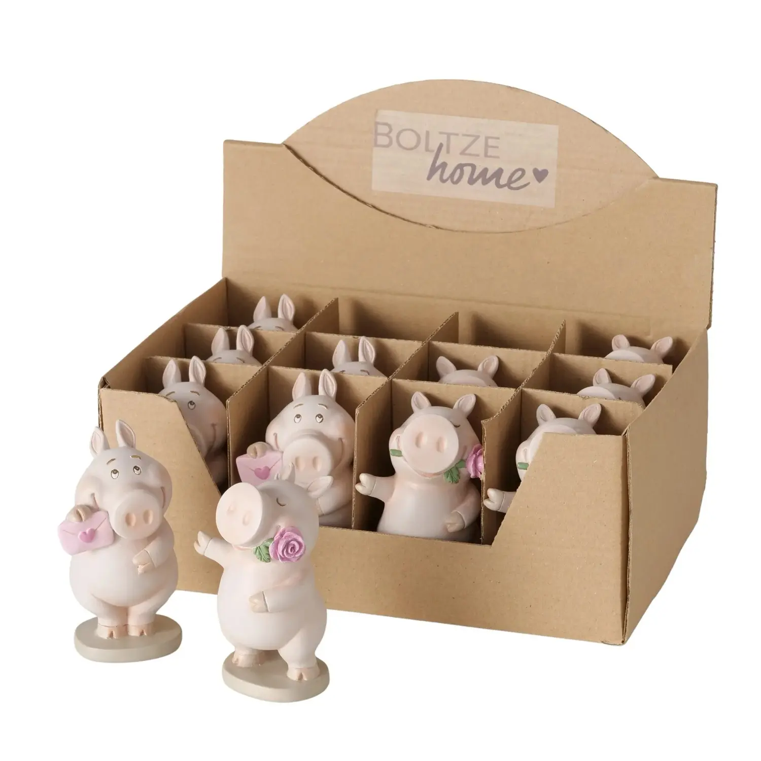 Boltze Dekorativní figurka prasátko Piggie různé druhy 10,5 x 5,5 x 6 cm, 1 ks