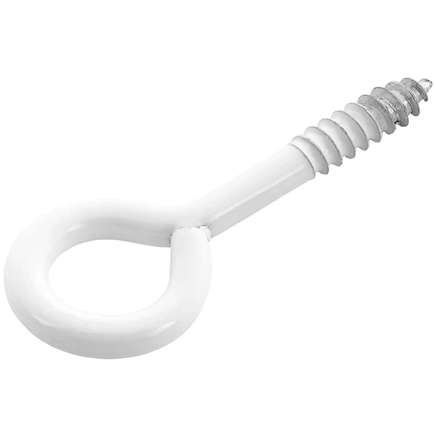 Šroub s okem bílý, pr. 3,3 mm x 25 mm, 6 ks