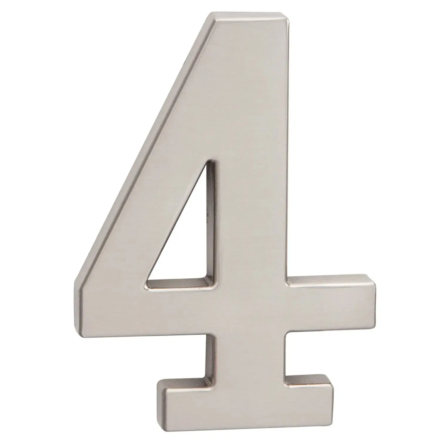 Cislo 3D nikl matny 4 - 5 cm