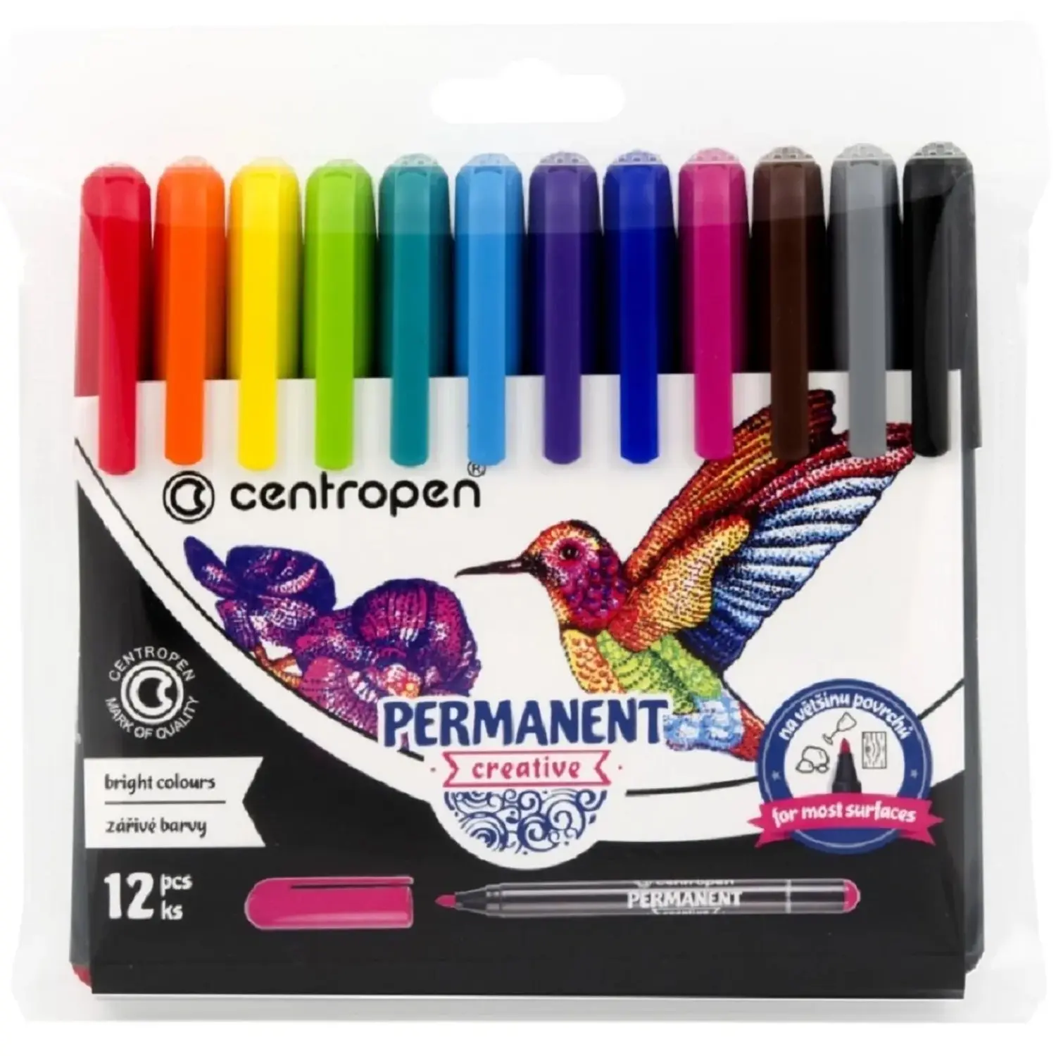 Centropen fixy Permanent Creative 2896 sada 12ks - 1 balení