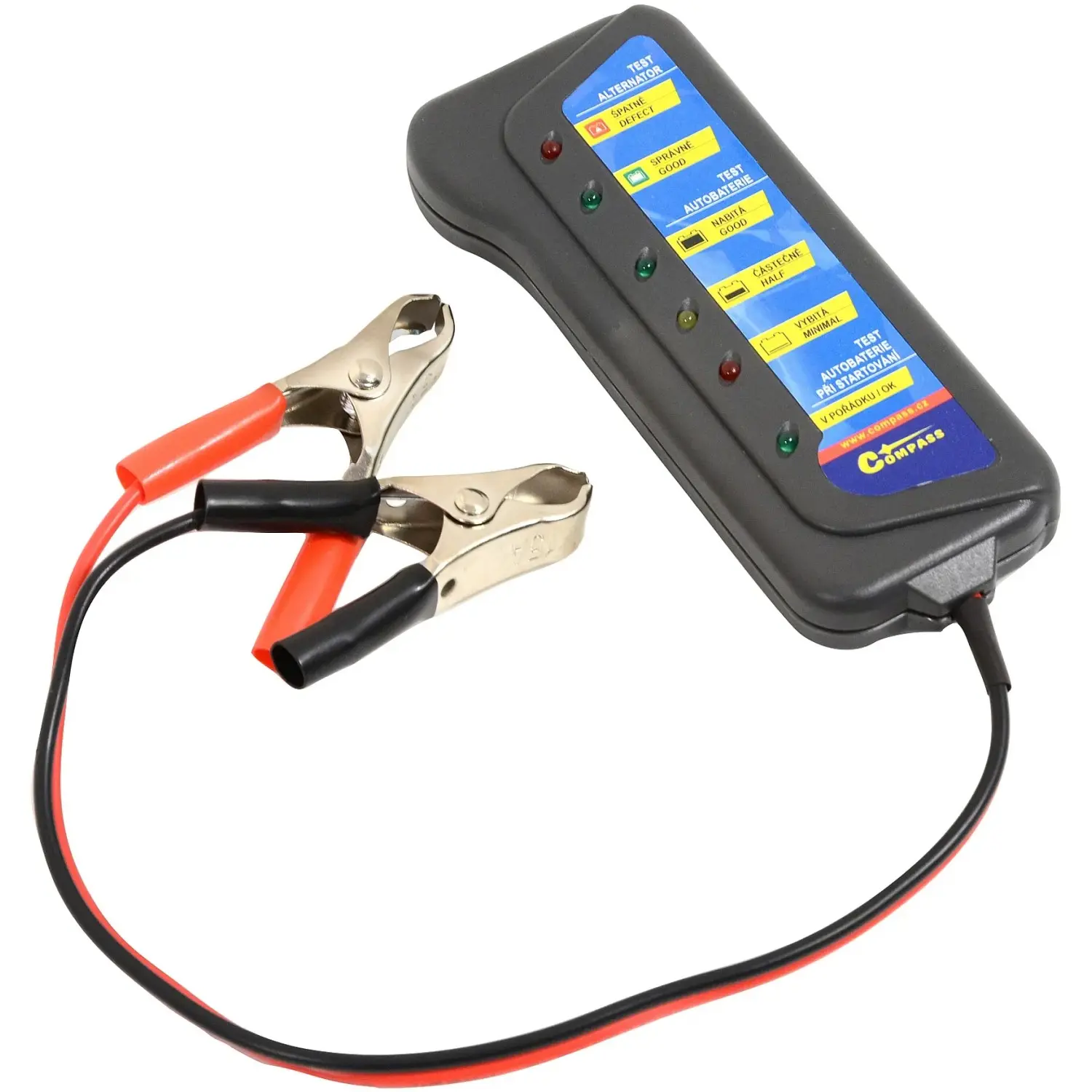 COMPASS Tester autobaterie a alternátoru 12 V