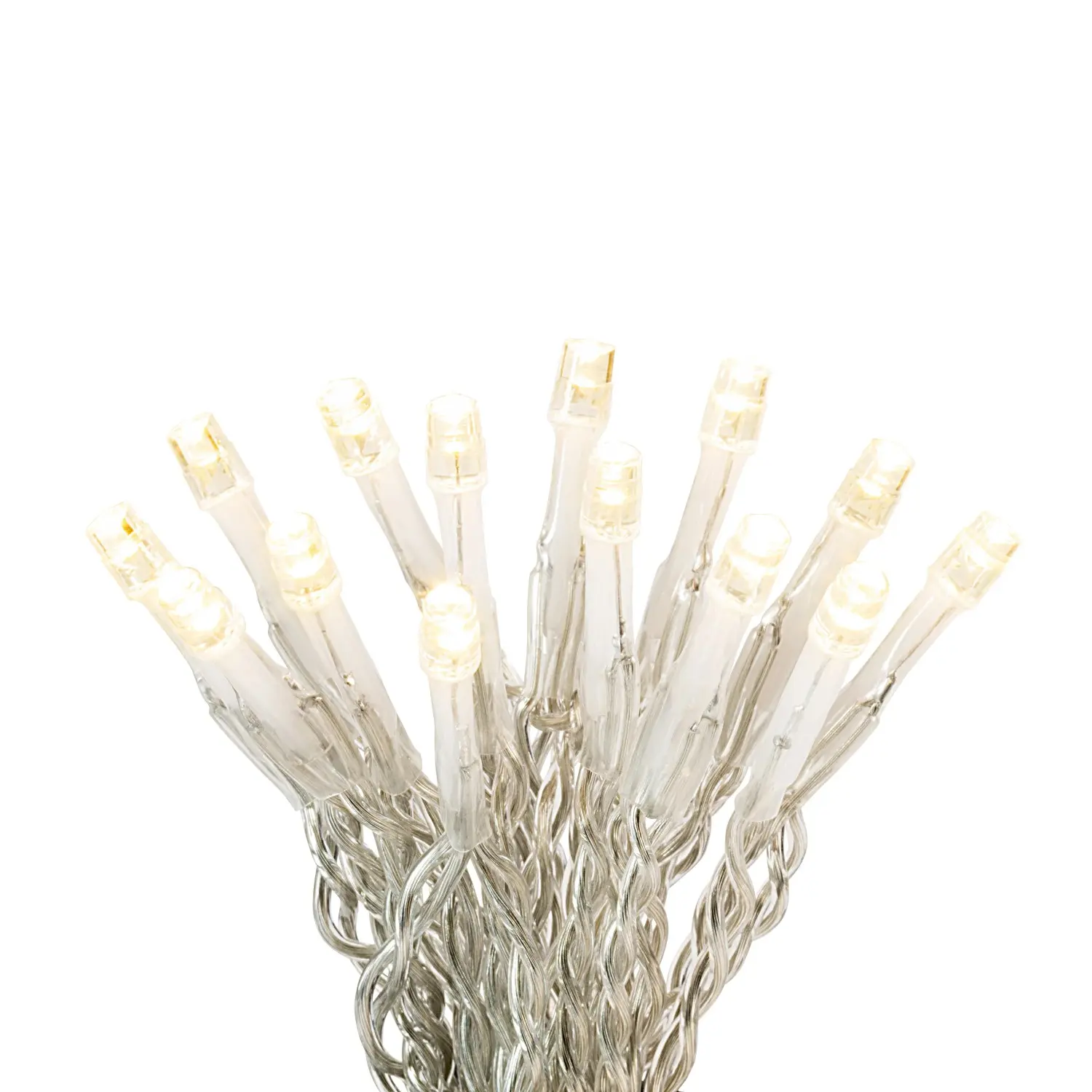 VLC LED světelný řetěz 240 x LED teplá bílá, 8funkcí, IP44, průhledný, 22,92 m