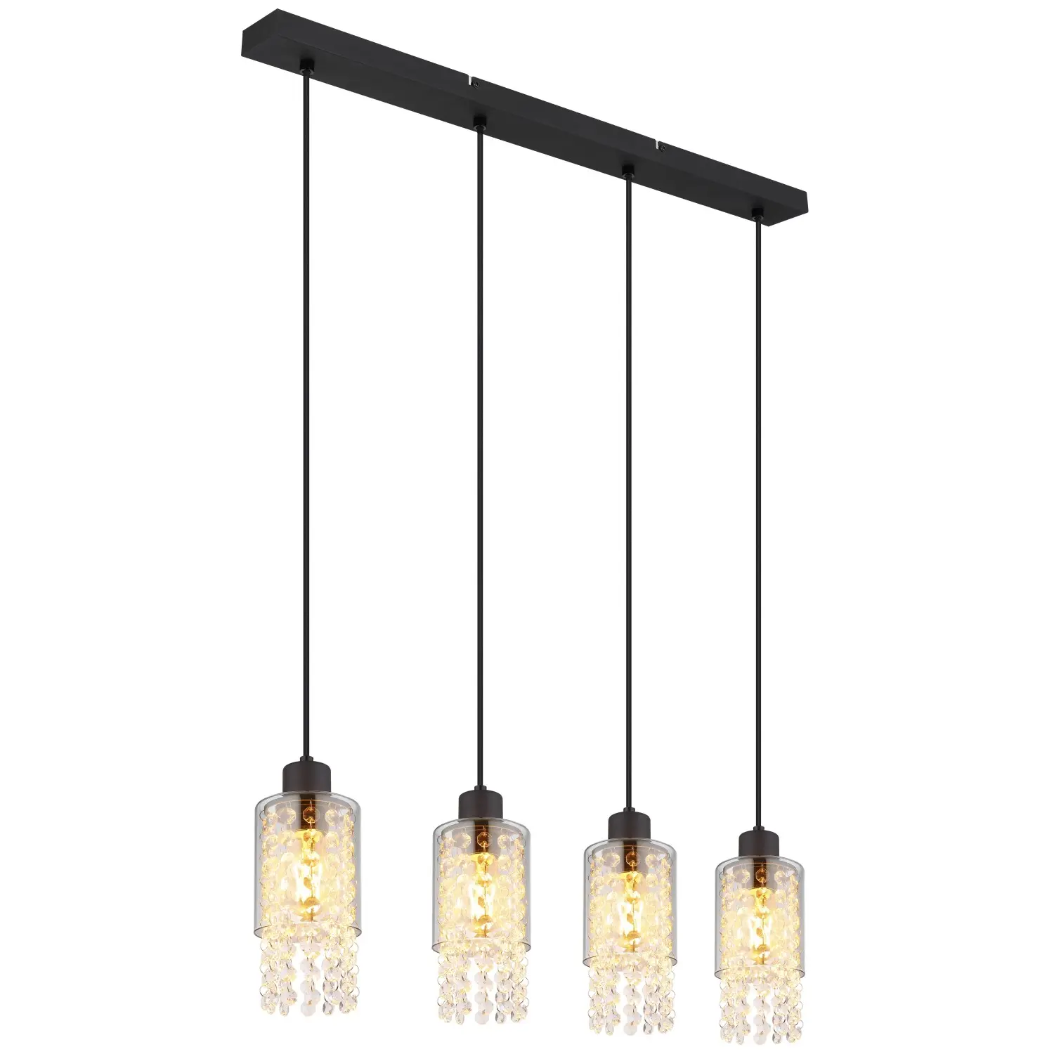 GLOBO Závěsné stropní svítidlo BACKEY 4 x E27 max. 40 W, 1200 x 100 x 730 mm