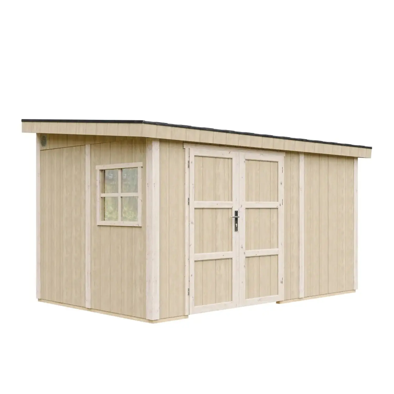 Timbela Zahradní domek - přístavba M939B z LP SmartSide, přírodní, 236 x 368 cm