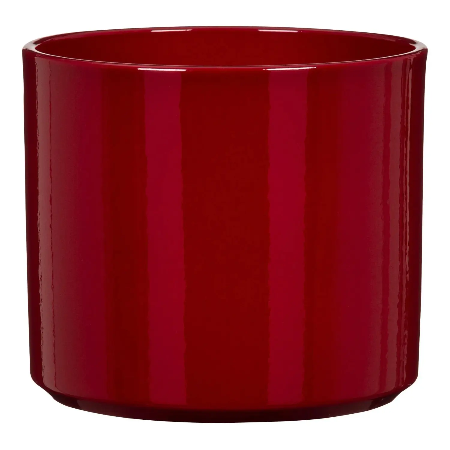 Scheurich Keramický obal na květináč 631 Intense Red, pr. 13,6 x 12,3 cm