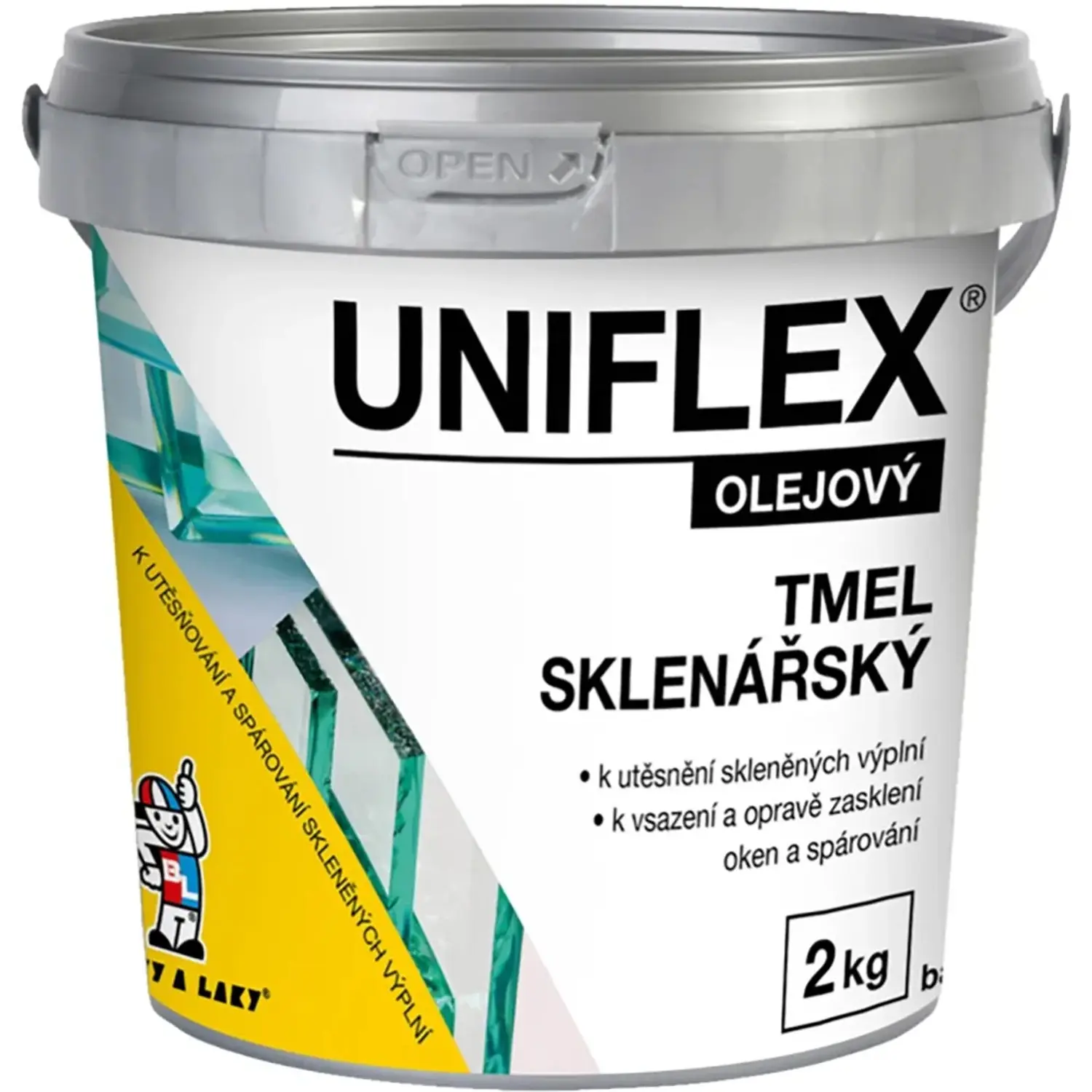 UNIFLEX Sklenářský tmel 2 kg