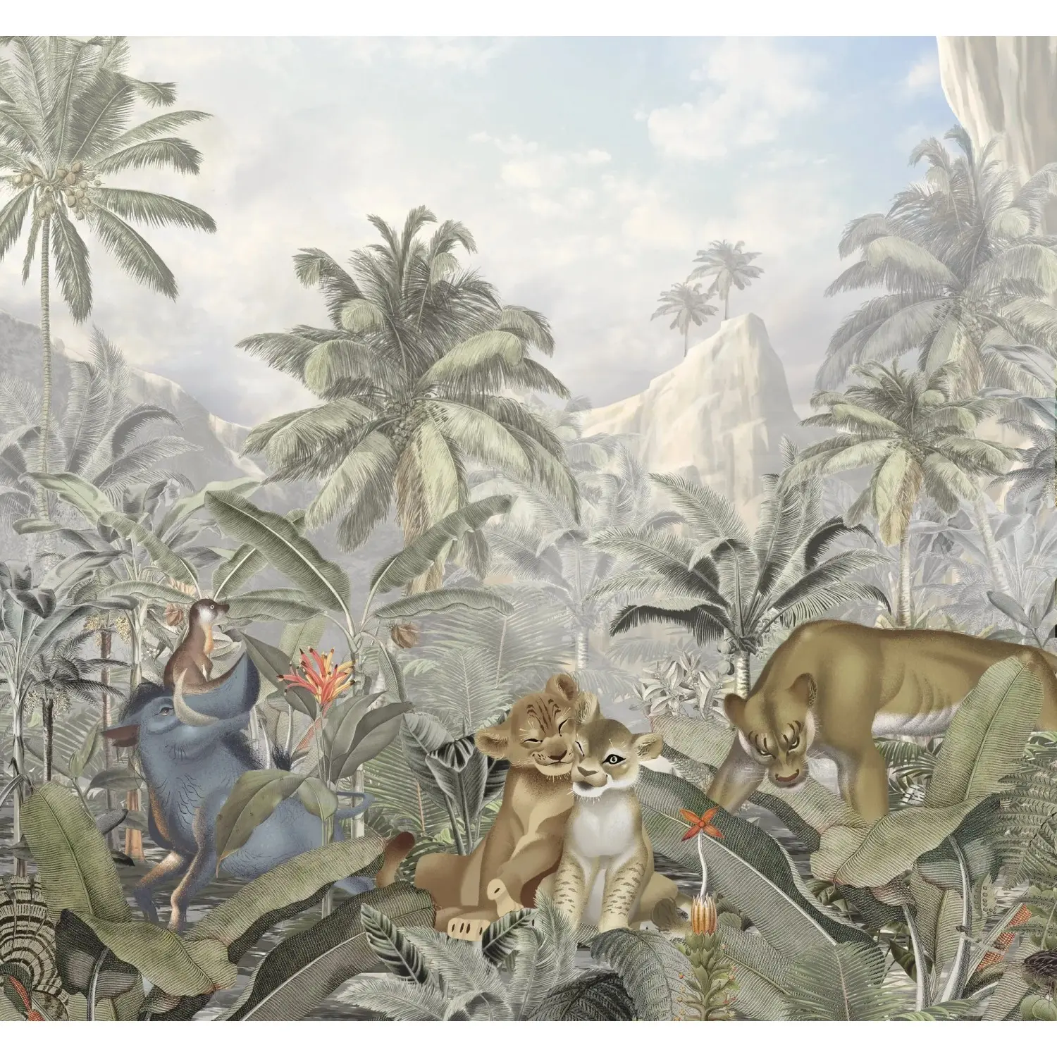 Komar Vliesová fototapeta Lví Král Mountains 300 x 280 cm