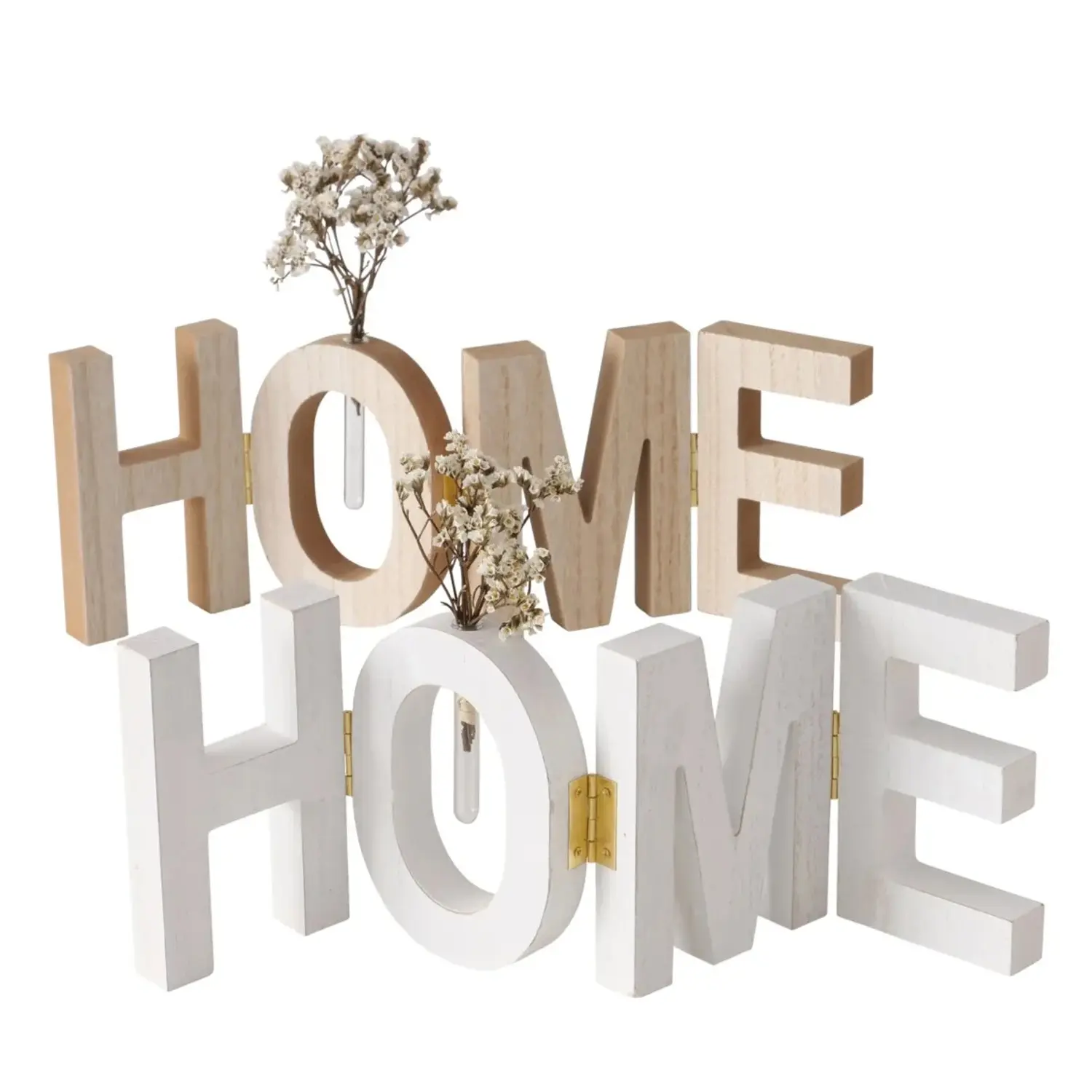Boltze Skládací nápis Home různé druhy 13 x 2 x 36,5 cm, 1 ks