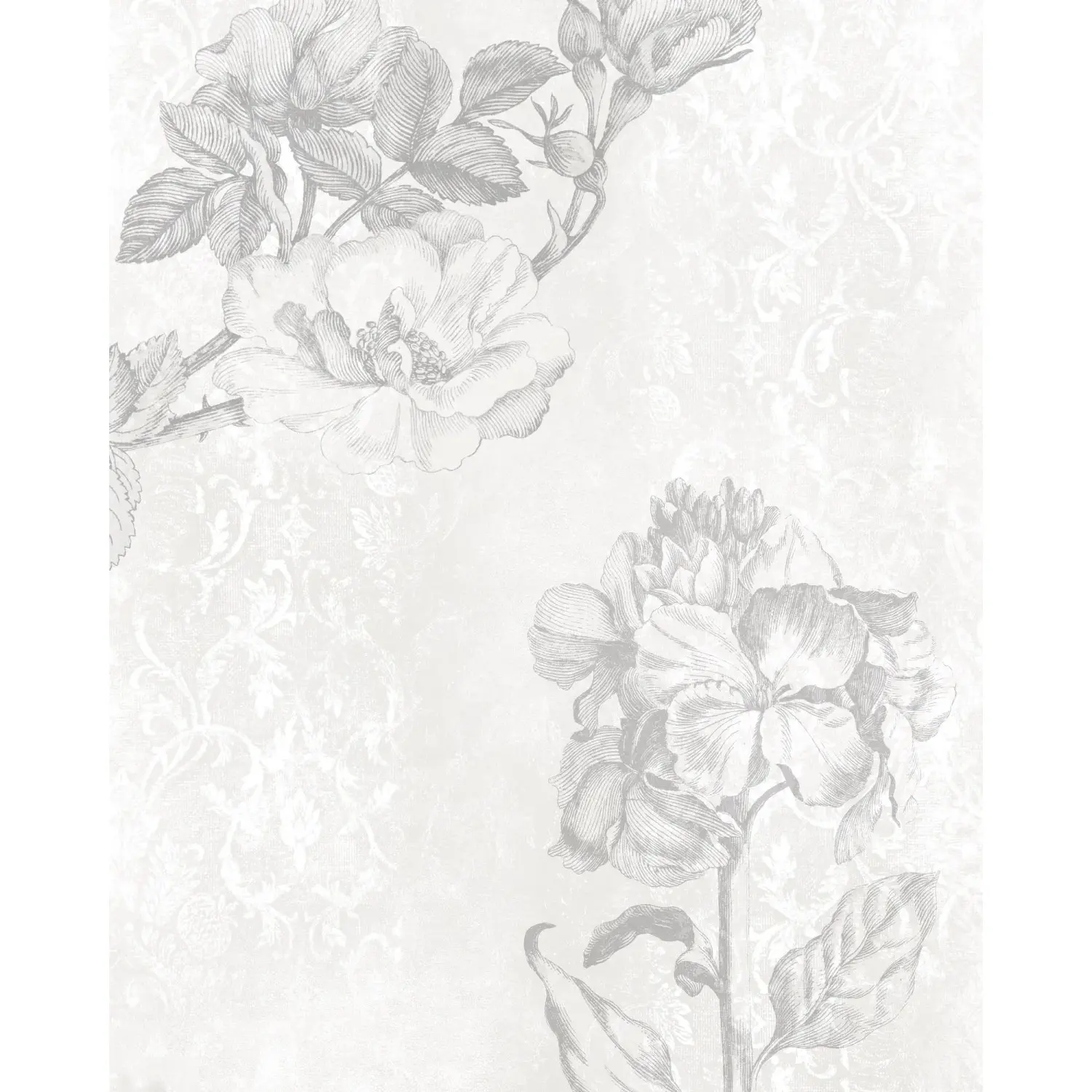 Komar Vliesová fototapeta Baroque Grey 200 x 250 cm