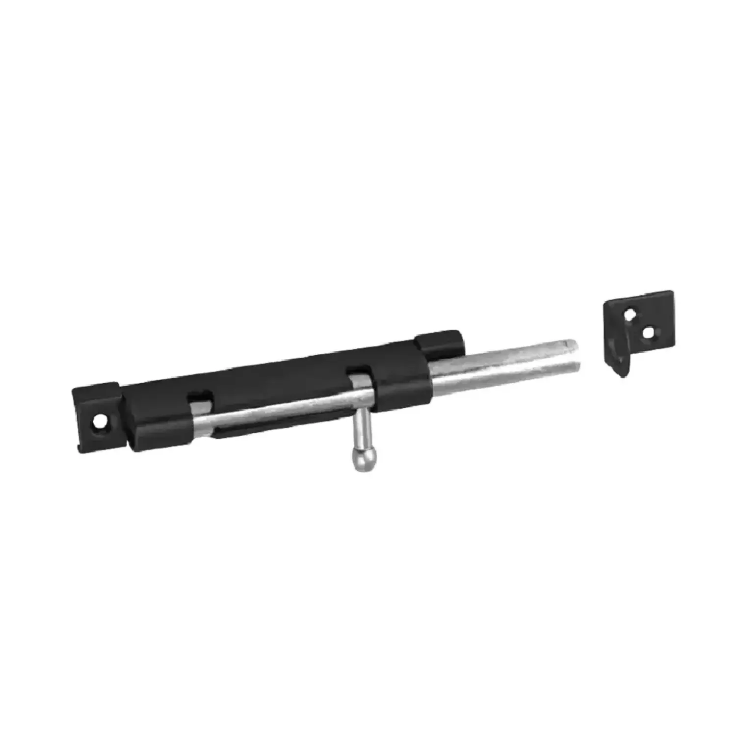 Domax Zástrč s kulatým jezdcem úzká WOS 100, černá duplex, 100 x 10 mm