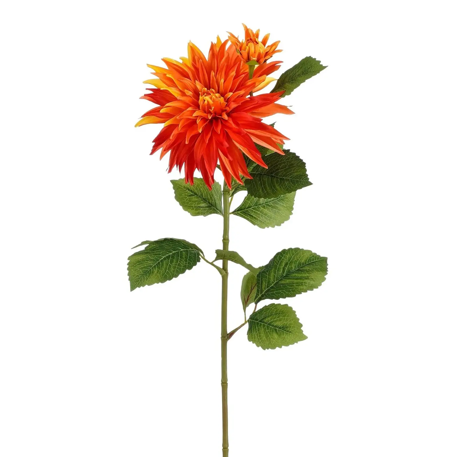 Mica Decorations Umělá květina jiřina, oranžová, 74 cm