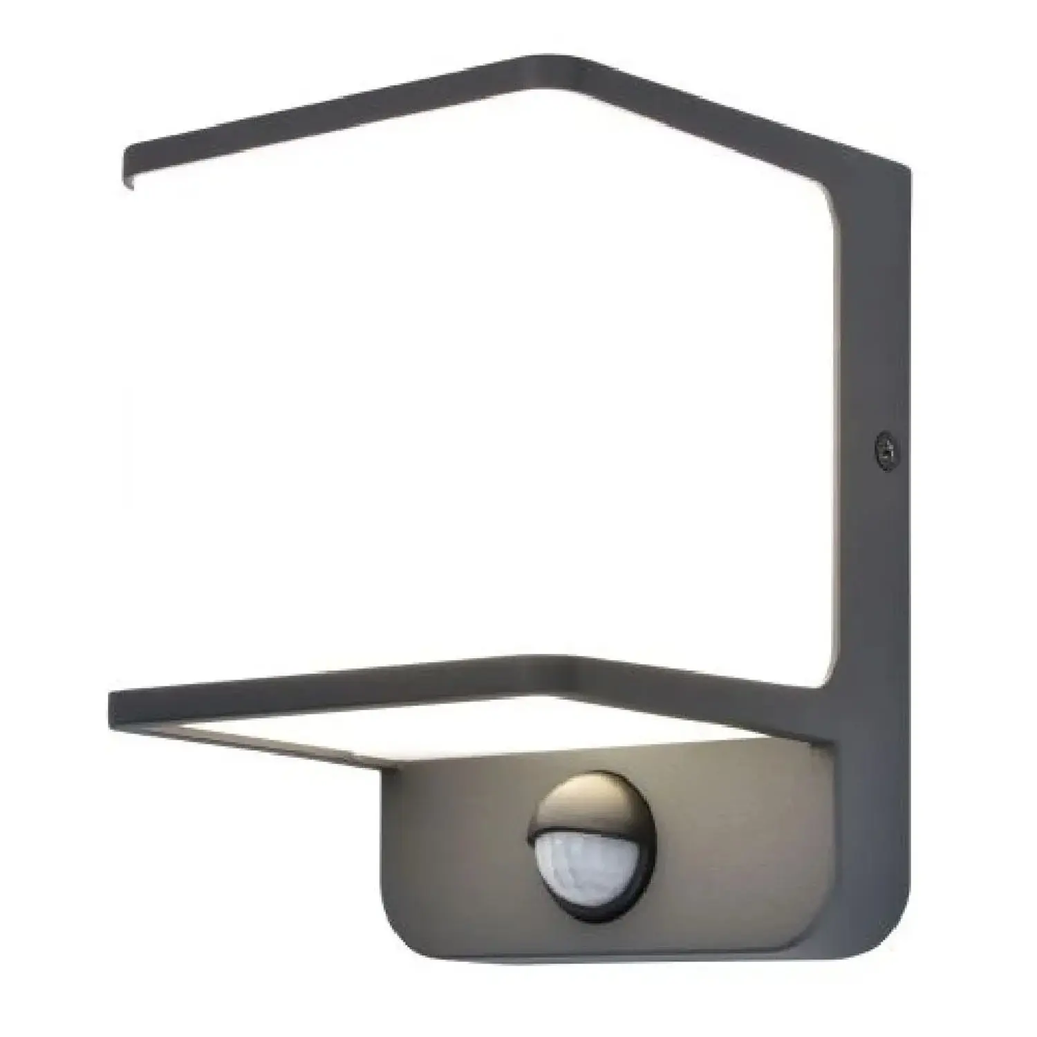 LUTEC Nástěnné svítidlo DOBLO SENSOR IP54 14W 1930lm 4000K, 11 × 10,3 × 14,6 cm