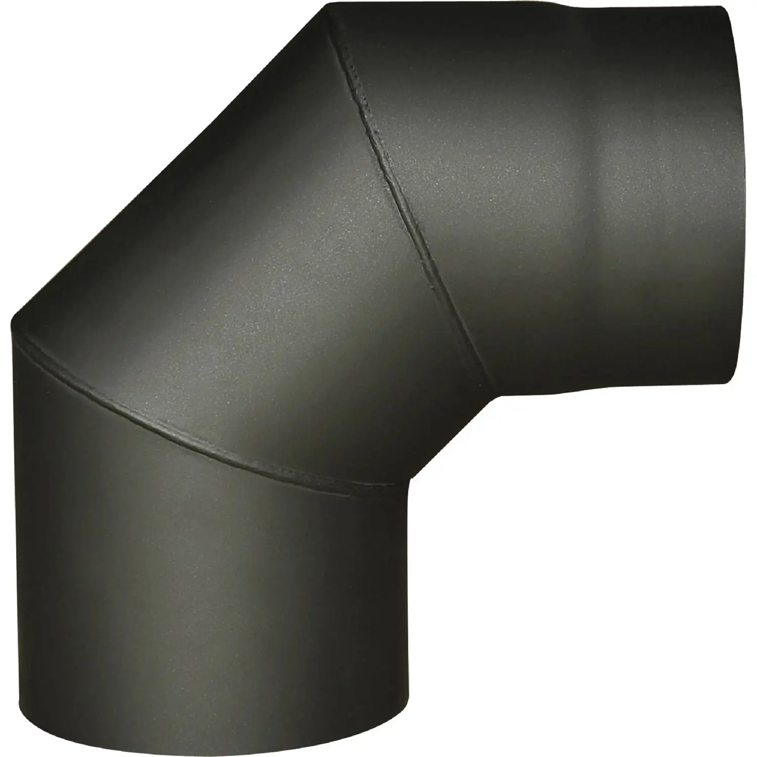 Koleno kouřové 90° silnostěnné černé, pr. 130 mm