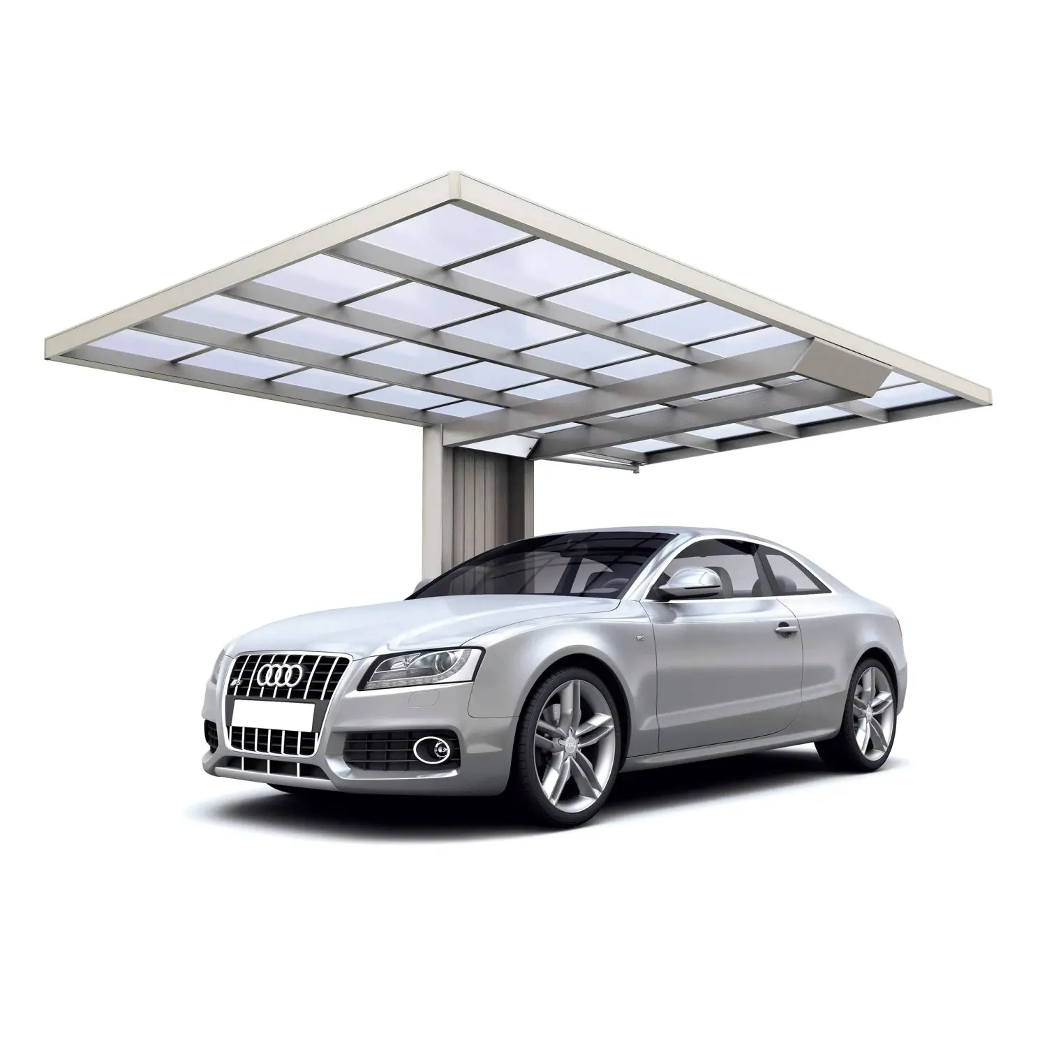 Ximax Alu přístřešek na auto Neo Typ 90 Typ 2550-SH vzhled oceli 246 x 495 cm