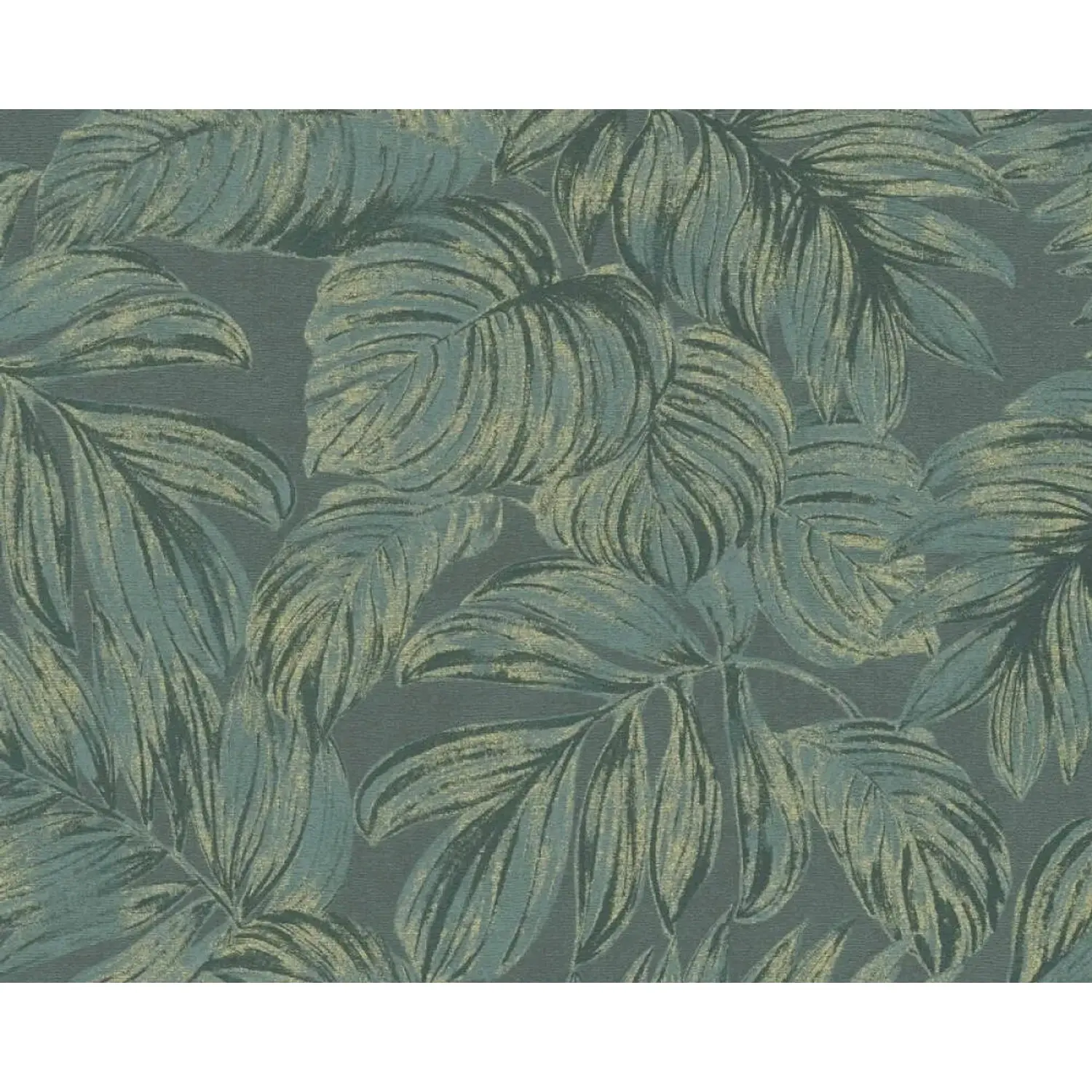 A.S. Creation Vliesová tapeta Casual Living Floral Gold Green, 10,05 x 0,53 m