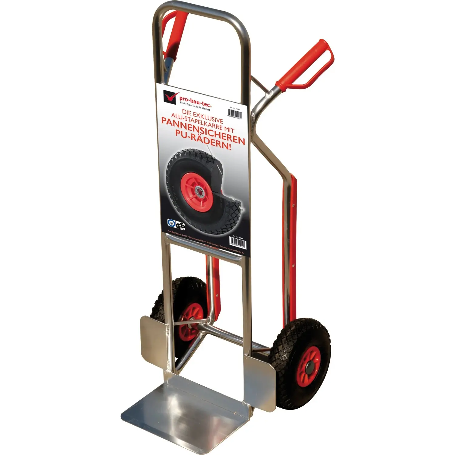 Pro-Bau-Tec Rudl hliníkový s PU koly 150 kg