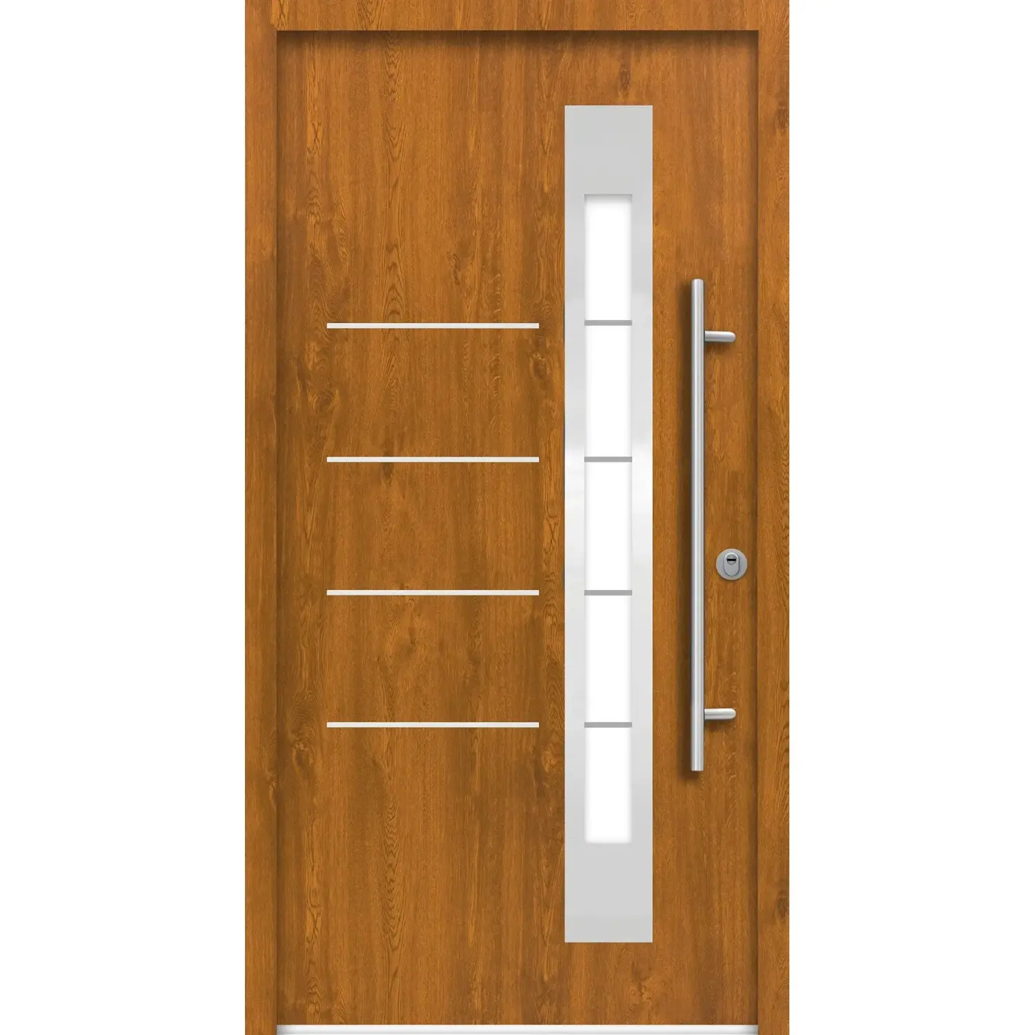 SPLENDOOR Vchodové dveře ThermoSpace BERLIN PRIME RC2 dub zlatý 110 P