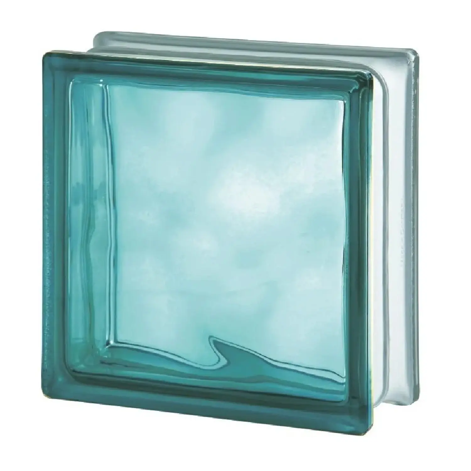 Seves Glass Blocks Luxfera TURQUOISE 1919/8 WAVE