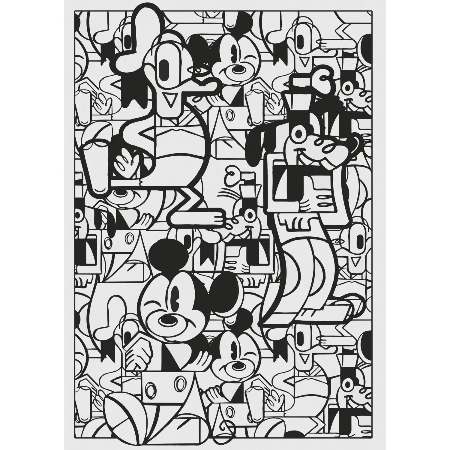 Komar Vliesová fototapeta Mickey Constructive, 200 x 280 cm
