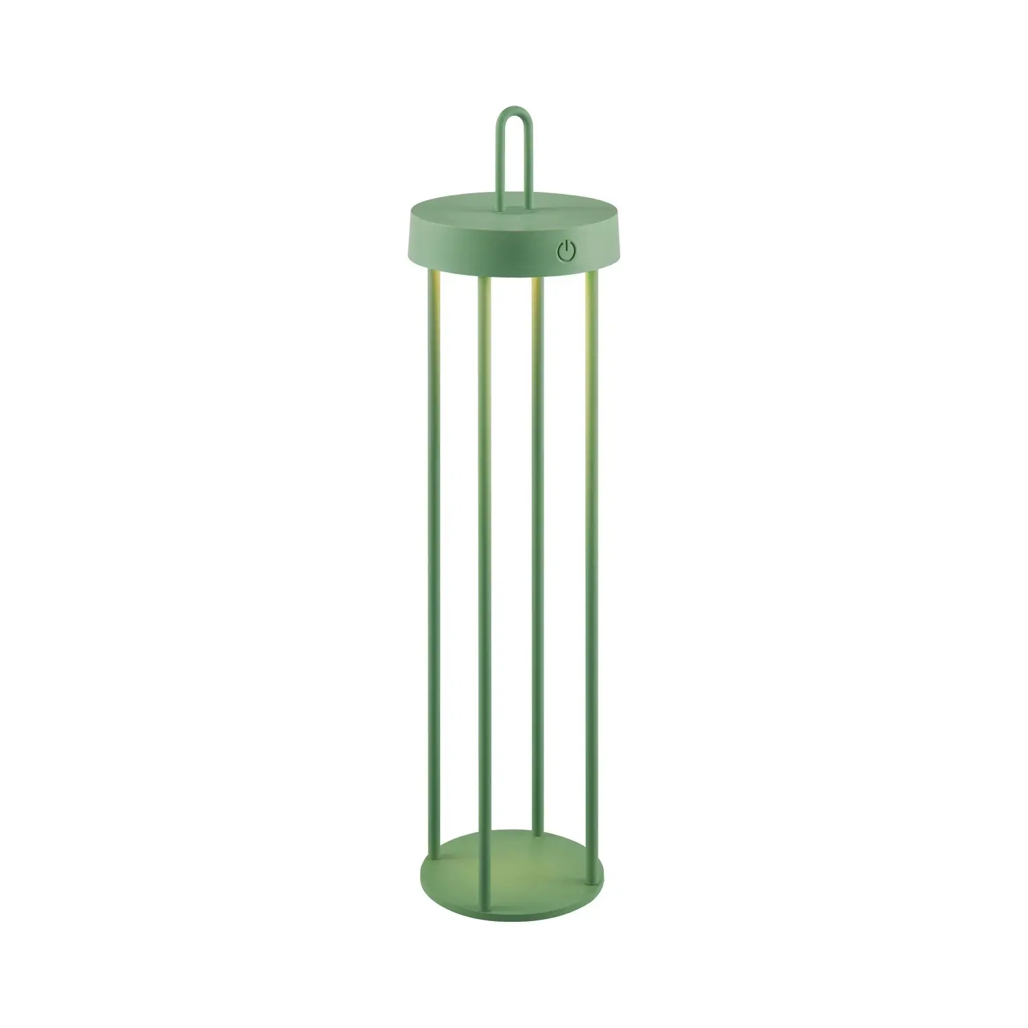 Just Light. Nabíjecí stolní LED lampa Anselm IP44 zelená pr. 12,8 x 50,4 cm