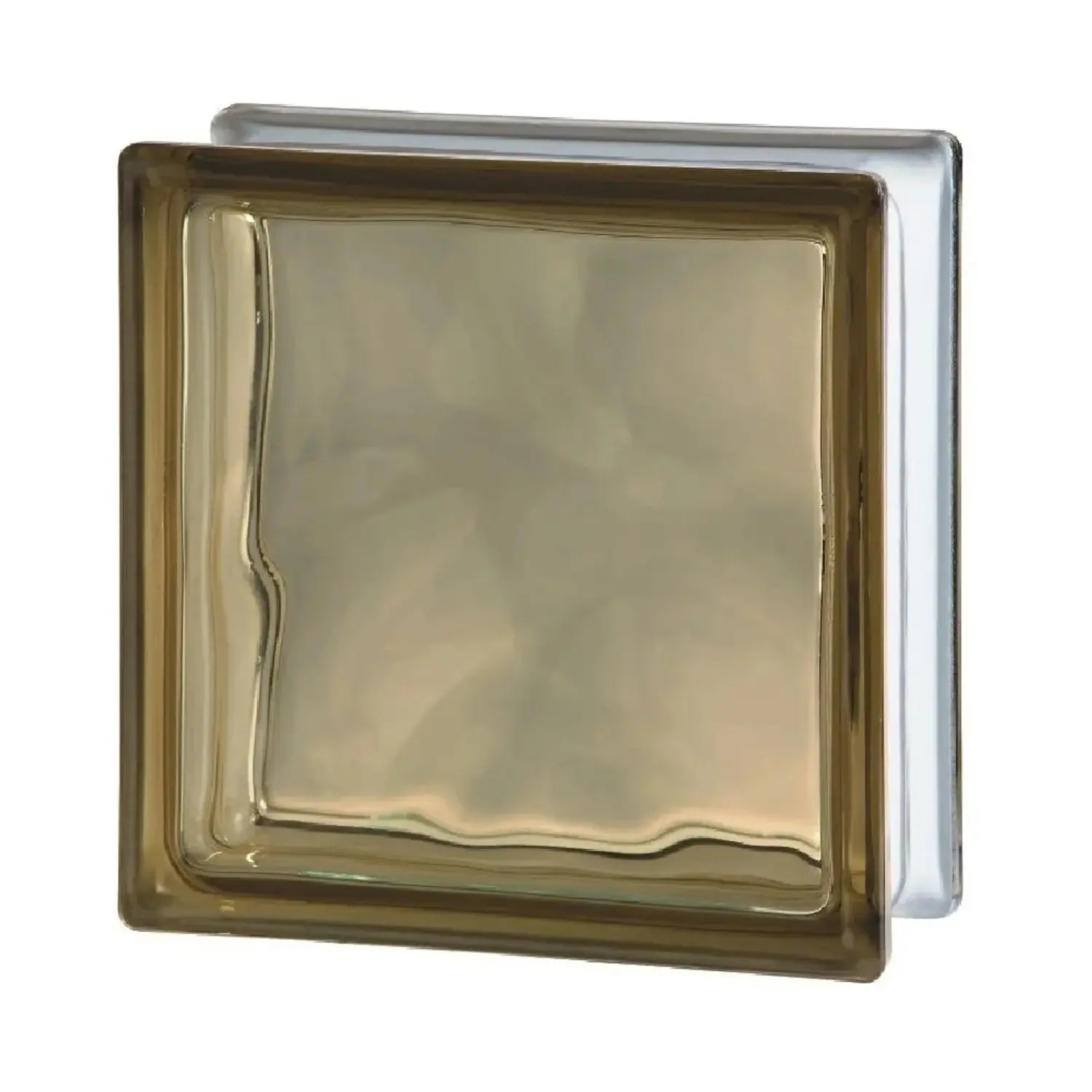 Seves Glass Blocks Luxfera BROWN 1919/8 WAVE