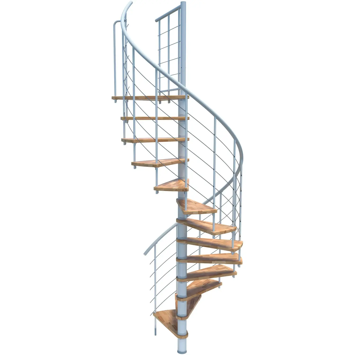 Minka STAIRS Kombinované točité schodiště Venezia Smart buk/bílá pr. 100 cm