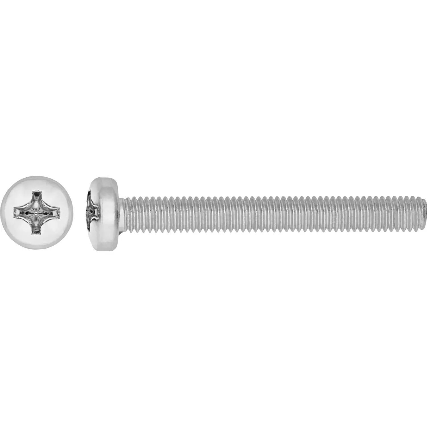 Závitový šroub s půlkulatou hlavou PH2 ocel A2 M4 x 16 mm, 8 ks