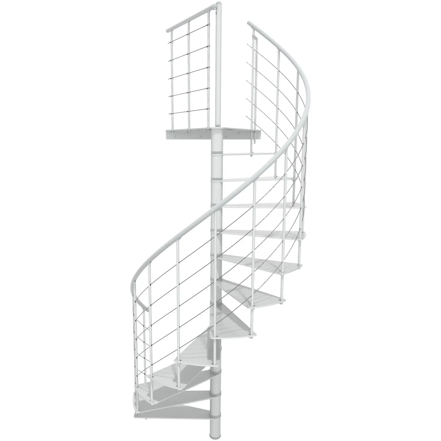 Minka STAIRS Kovové točité schodiště Milano bílé pr. 120 cm