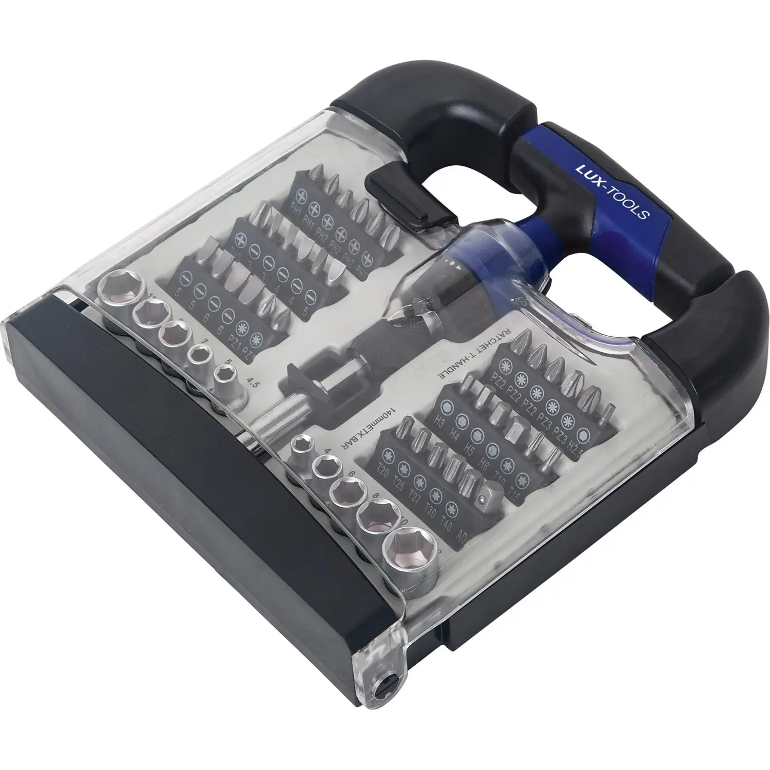 LUX-TOOLS Sada ráčny s T-rukojetí 48dílná