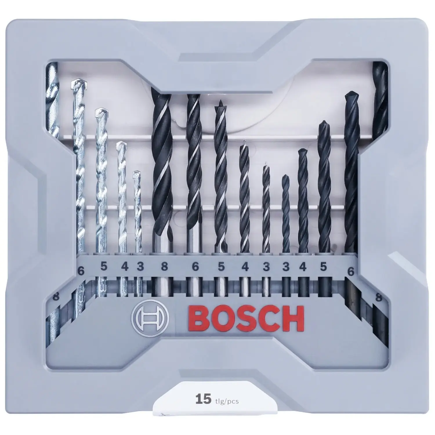 Bosch Sada vrtáků do zdiva, pr. 3-8 mm, 15-dílná