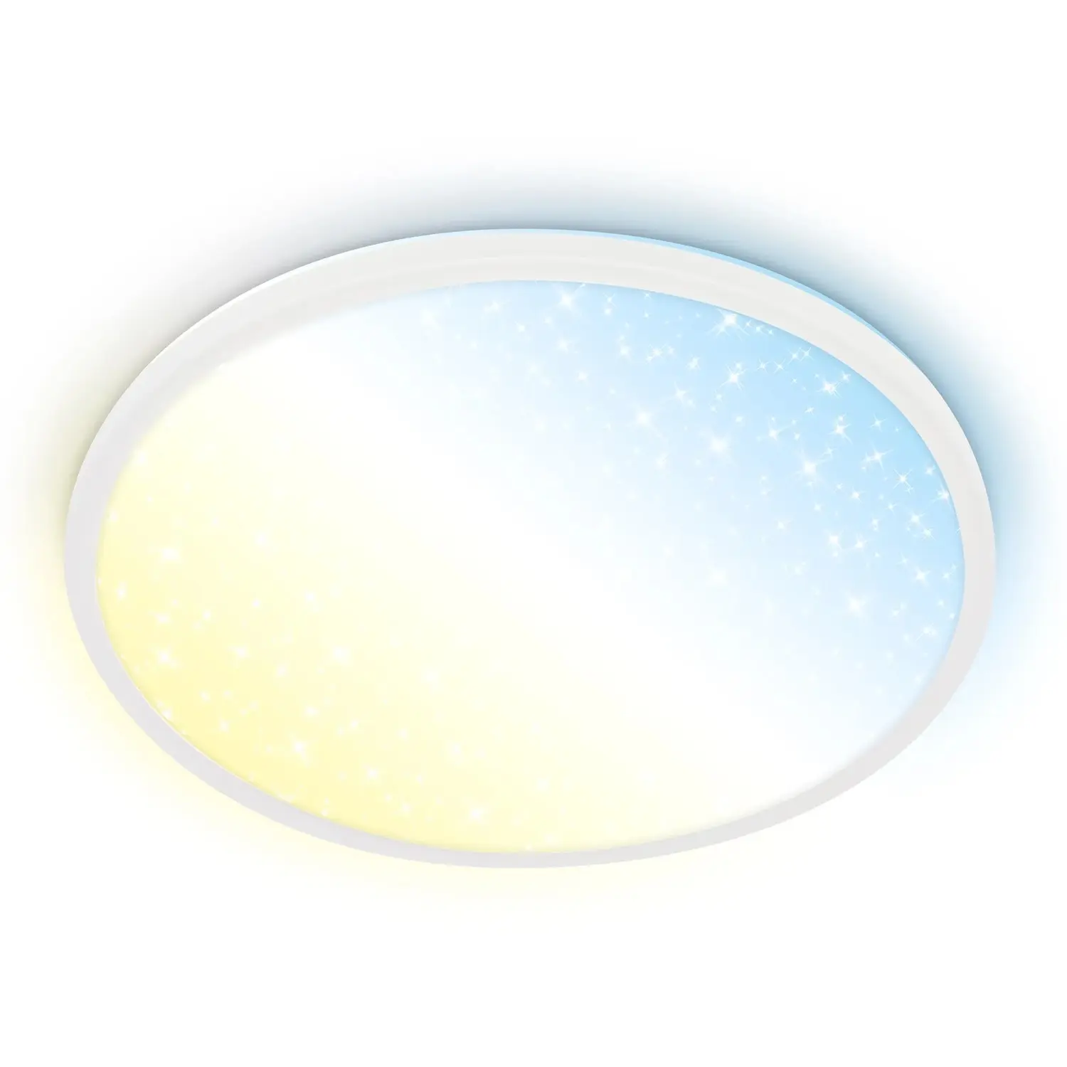 BRILO LED stropní svítidlo Slim bílá 22W, 3600lm, 3000-6500K, pr. 37,5 x 3,3 cm