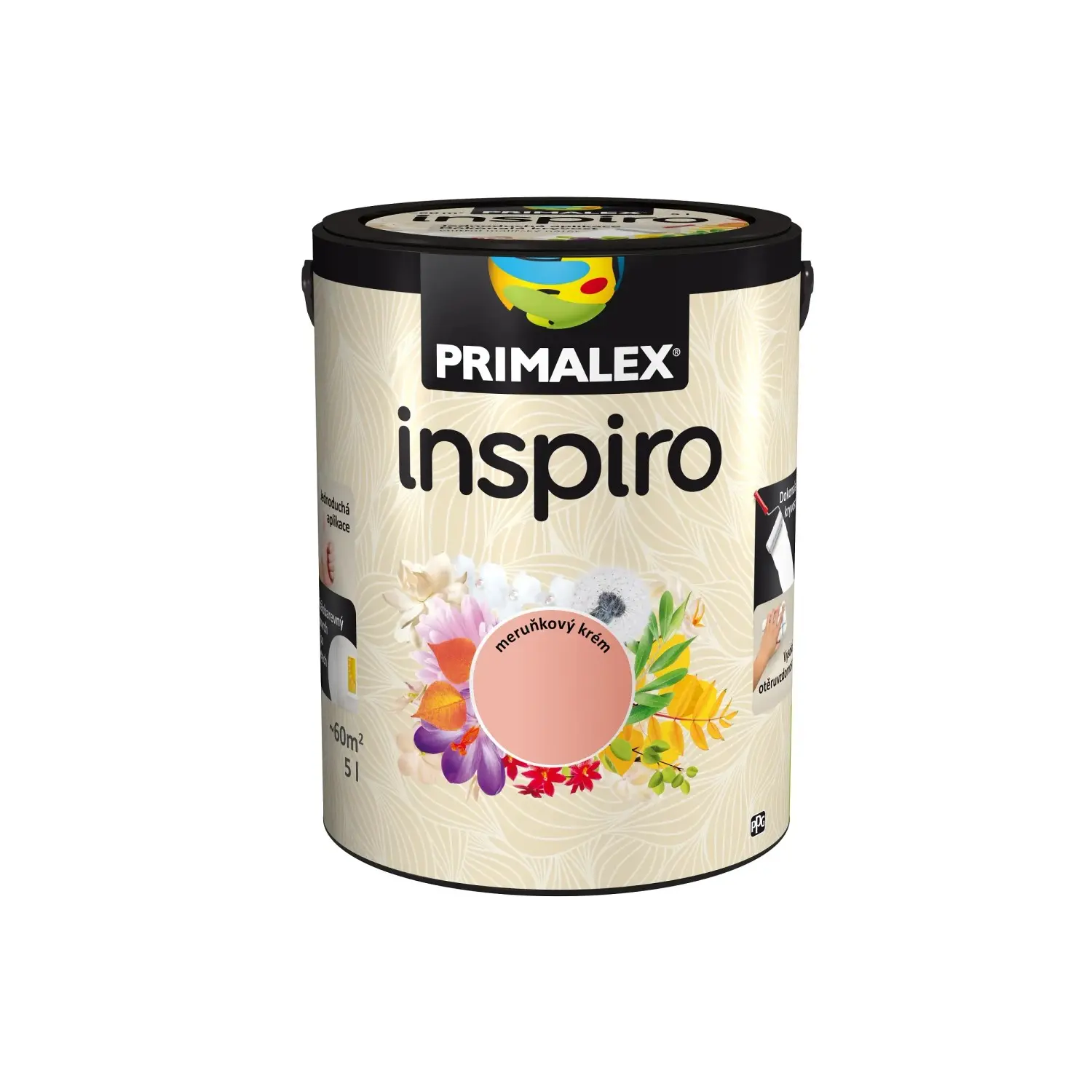 PRIMALEX Barevný vnitřní malířský nátěr Inspiro meruňkový krém 5 l