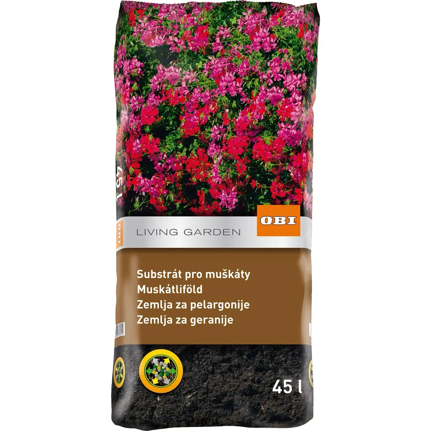 OBI LIVING GARDEN Substrát pro muškáty 45 l